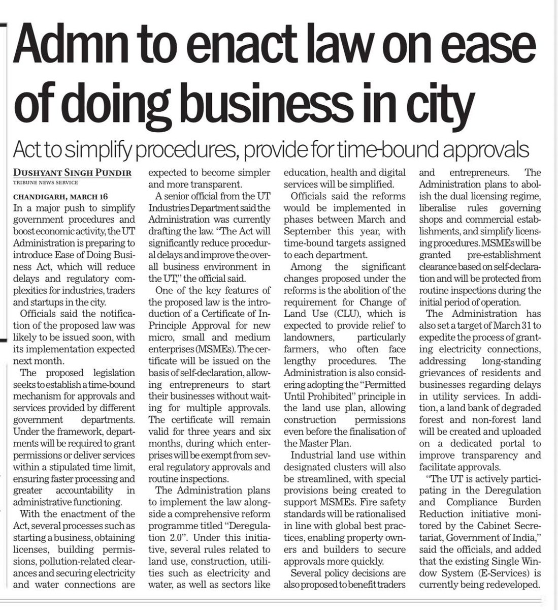 Deputy Commissioner, Chandigarh tweet media