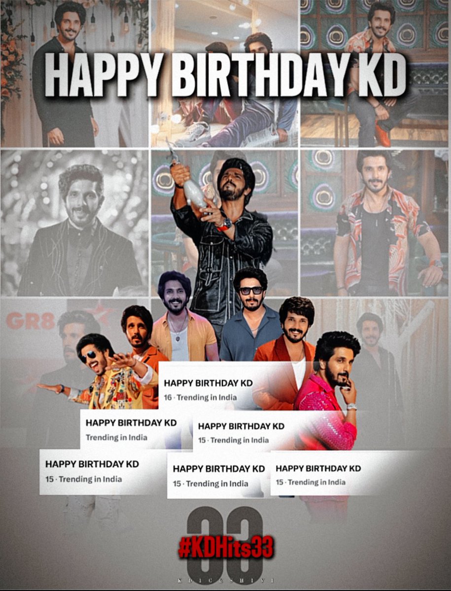 HAPPY BIRTHDAY KD trended as we celebrated this man’s birthday! Keep smiling and shining KD!♥️
<a href="/kanwardhillon_/">𝑲𝒂𝒏𝒘𝒂𝒓 𝑫𝒉𝒊𝒍𝒍𝒐𝒏 (𝑲𝑫)</a> #KanwarDhillon