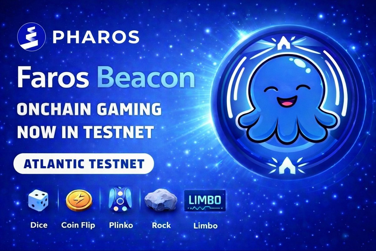 EiThaePhyo72's tweet image. Faros Beacon 🎲
Onchain gaming is now live on the Pharos Atlantic testnet!
🎲 Dice | 🪙 Coin Flip
Simple, fun, and fully onchain
🎮 Plinko | Rock | Limbo
More games coming soon...
@FarosBeacon — future incentives expected 👀
🚀 Get in early — Let’s play!
#GamingFi #Web3Gaming