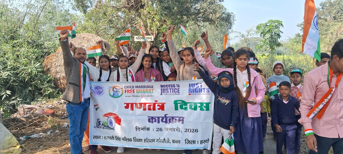 pacelko2000's tweet photo. Celebration of  Republic Day 2026- District- Hardoi, U.P. By PACE &amp; JRC https://t.co/mvf9rSMpaQ