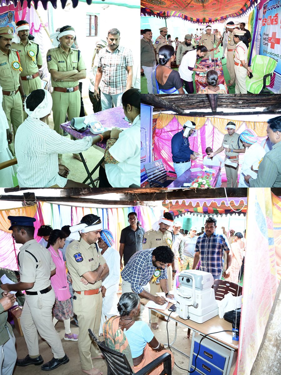 adilabad_sp's tweet photo. 🚑 Free #MedicalCamp organized for tribal communities at Palavagu Hamlet, Kundaguda (Sirikonda Mandal), #Adilabad. Around 100 villagers received free medical checkups and medicines. Awareness given on education 📚, health 🏥, road safety 🛣️ and ganja eradication 🌿.
#FreeMedical https://t.co/1Jbpjfz2ud