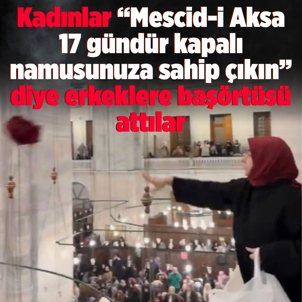 📌Kadınlar “Mescid-i Aksa 17 gündür kapalı namusunuza sahip çıkın” diye erkeklere başörtüsü attılar

🔔Haberin detayları için tıklayın ⤵

milligazete.com.tr/kadinlar-mesci…