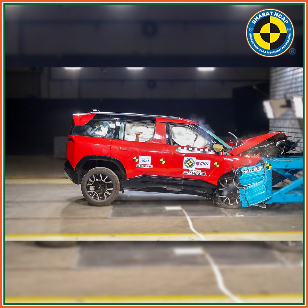 bncapofficial's tweet photo. Safety Ratings of TATA - SIERRA

The TATA – SIERRA has scored 5-Stars in Adult Occupant Protection (AOP) and 5-Stars in Child Occupant Protection (COP) in the recent Bharat NCAP crash tests.

#bharatncap #safetyfirst #safetybeyondregulations #morestarssafercars #drivesafe #bncap https://t.co/UCujip5yvC