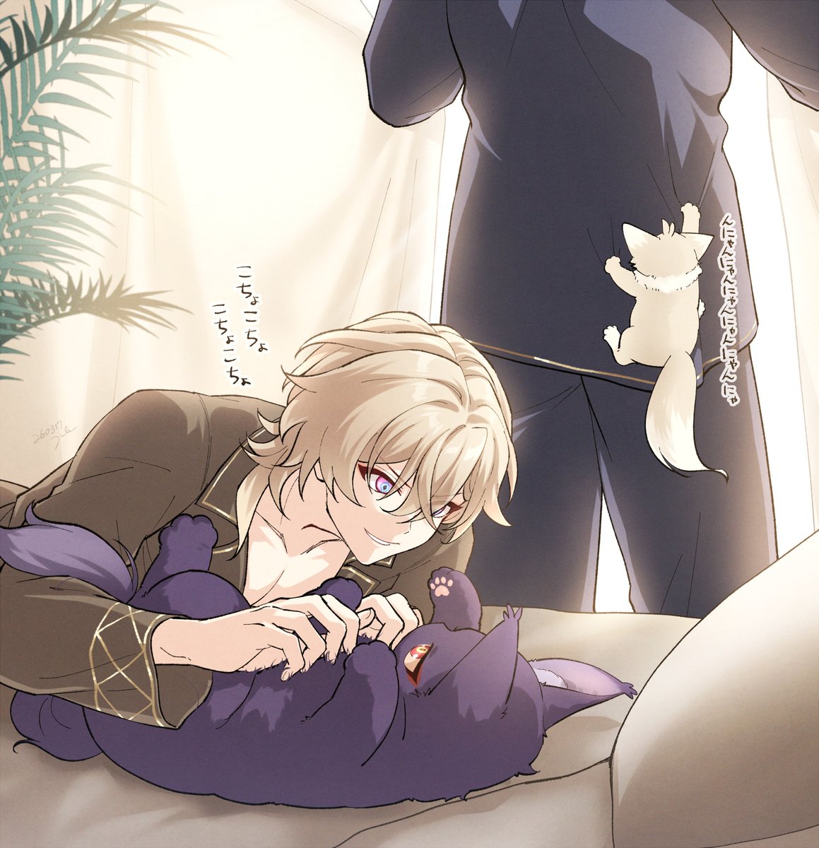 221galahad's tweet photo. 起きよ～　レイチュリ https://t.co/18O7aftaVf