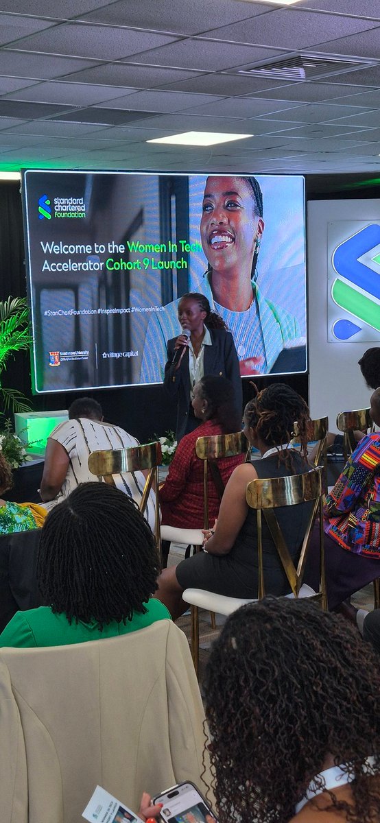 StanChartKE's tweet photo. @StrathU @villagecapital Exciting interaction with participants following a networking session #SCWomenInTech #StanChartFoundation https://t.co/ehST6kKj1g