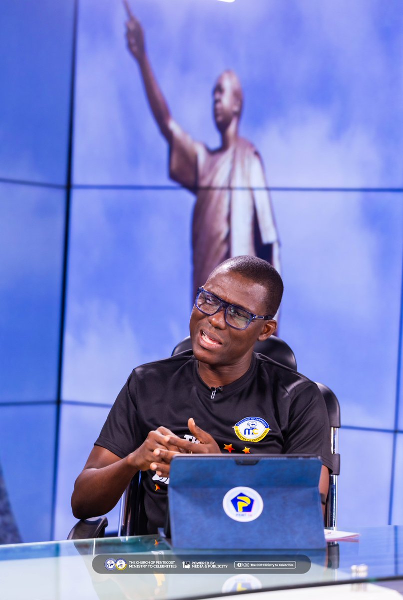TheCOPMTC's tweet photo. Today, March 17, 2026, Ps Michael Laryea Jnr, Coordinator for Ministry to Celebrities, together with Ps John Ofei Badu, an Executive Member, appeared as guests on the Asembi Morning Show on PENT TV to discuss the vision and mandate of the Ministry.

#liveoutyourcalling | https://t.co/lG6jAkMHTO