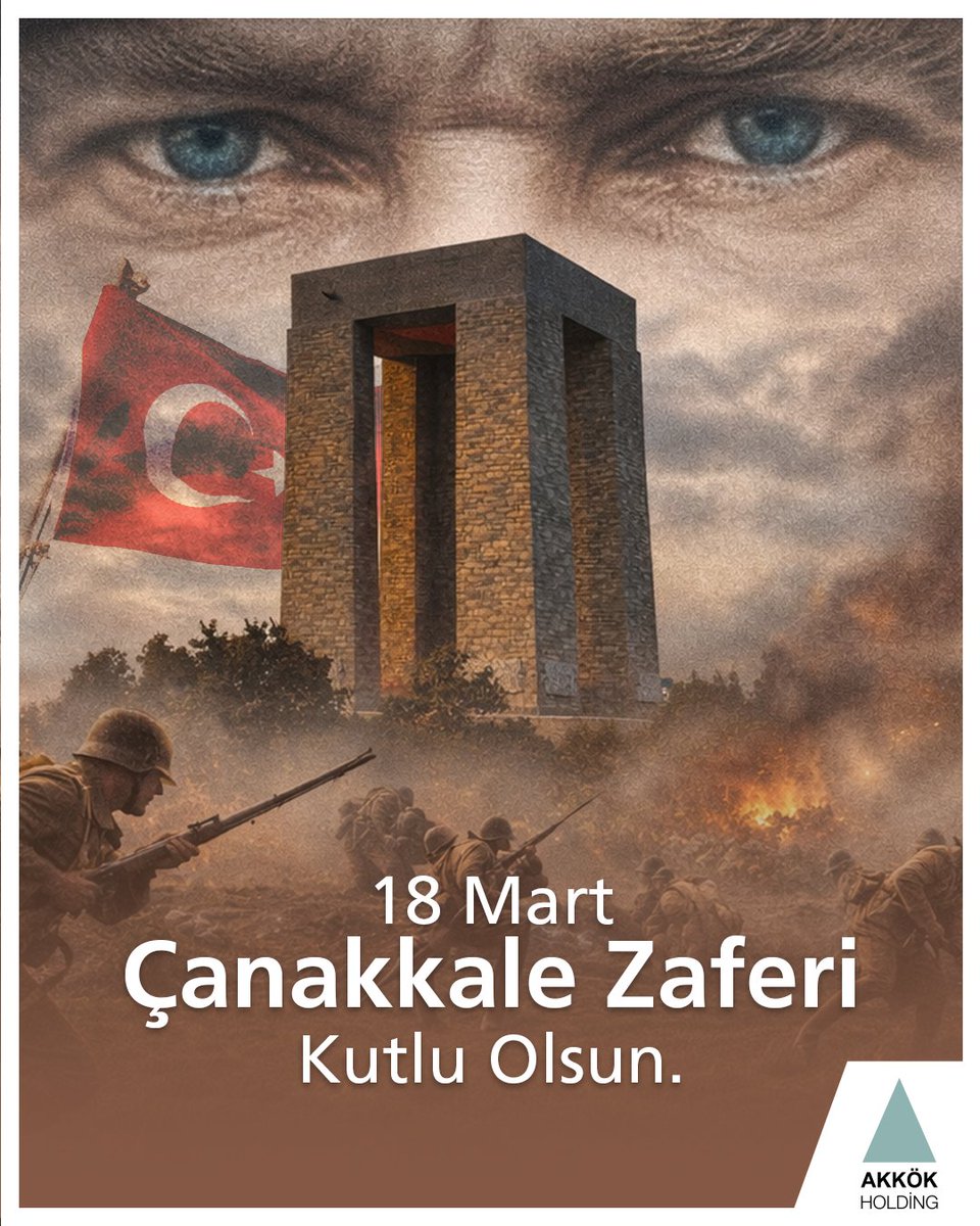AkkokHolding's tweet photo. 18 Mart Çanakkale Zaferi’nin 111. yılında, Ulu Önder Mustafa Kemal Atatürk ve kahraman silah arkadaşlarını saygıyla anıyoruz.🇹🇷

#AkkökHolding #ÇanakkaleZaferi https://t.co/gptu6sipVD