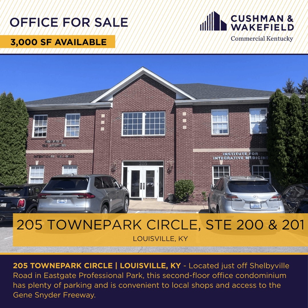 205 Townepark Circle | #OfficeRealEstate for #Sale
Office space in Middletown | 8 Offices | Ample parking
Contact E.P. Scherer or Sam Gray, CCIM for more information at 502-589-5150! #CRE
commercialkentucky.com/property-detai…