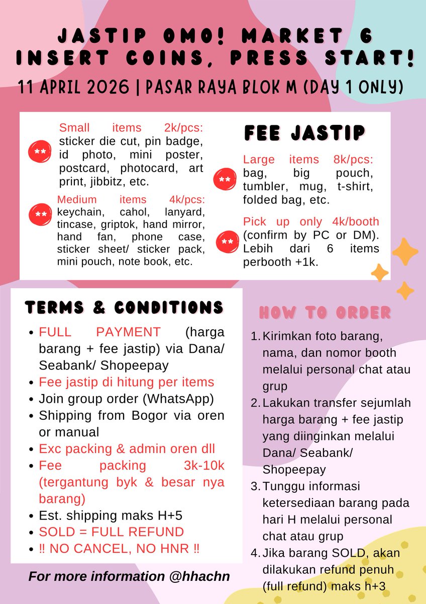 saAAAh | JASTIP OMO MARKET DAY 1 — mt after dm tweet media