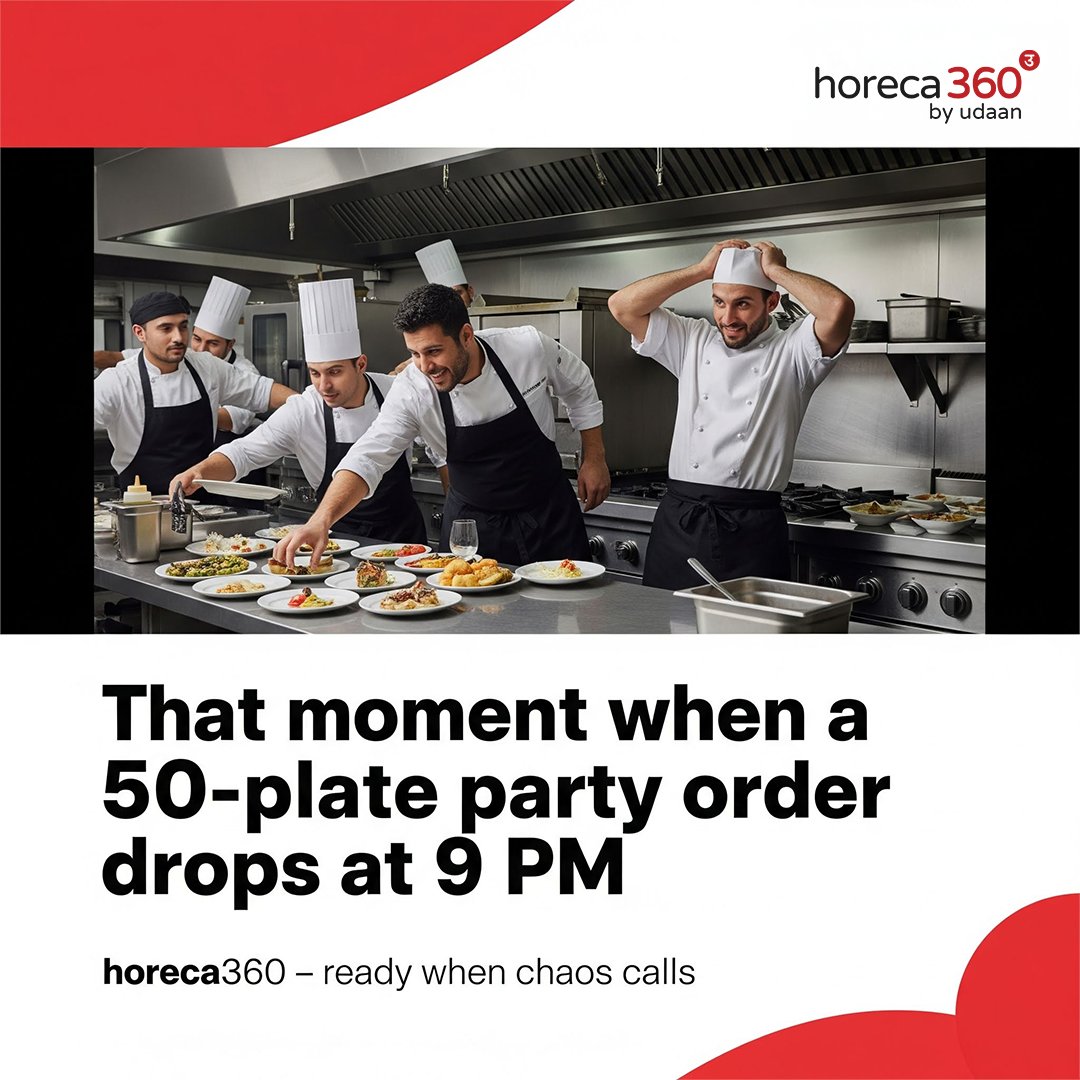 horeca360udaan's tweet image. We help kitchens stay one step ahead. 

Our early-morning #deliveries ensure you are stocked for the day, ready to handle last-minute needs without disrupting service, because in food service, reliability is everything. 🍽️

#horeca360byudaan #horeca #kitchensupply