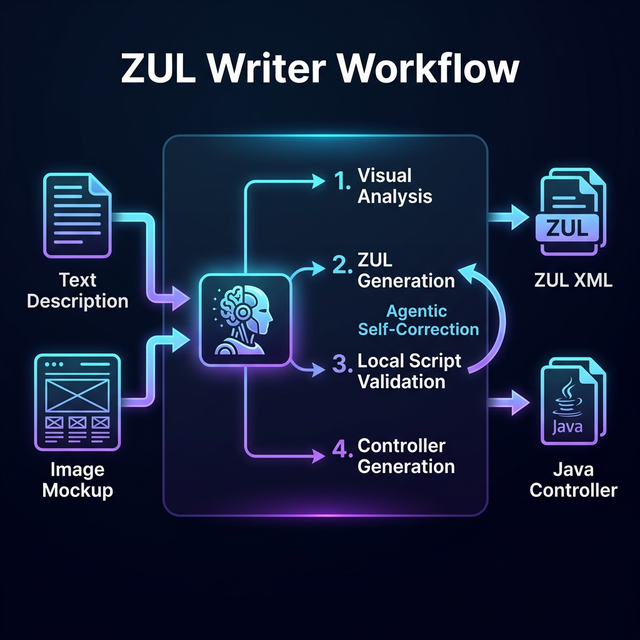 zkoss's tweet photo. Still writing ZUL UI from scratch?

💡zul-writer helps you:
☑️ Generate ZUL + Composer automatically
☑️ Support text &amp; UI mockups
☑️ Follow ZK best practices

Focus on business logic, not repetitive UI work.

👉Learn more: https://t.co/AZuzsEwoSL https://t.co/aEu29zidpj