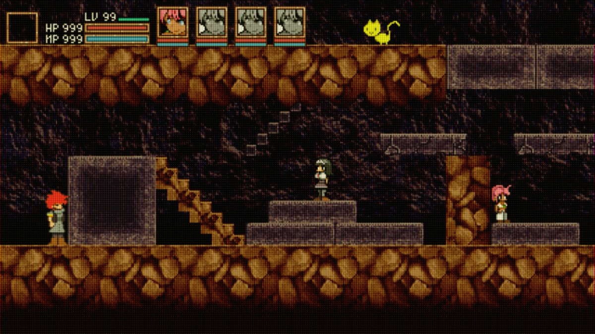 keraku_soft's tweet photo. 巷で話題のVHS風エフェクターを使って気付いたのだけど僕が欲しいのはVHS風でなくブラウン管（CRT）風エフェクターなんだな
これは昔作ったブラウン管風画像
#pixelart #ドット絵 https://t.co/P3zRZel5J6