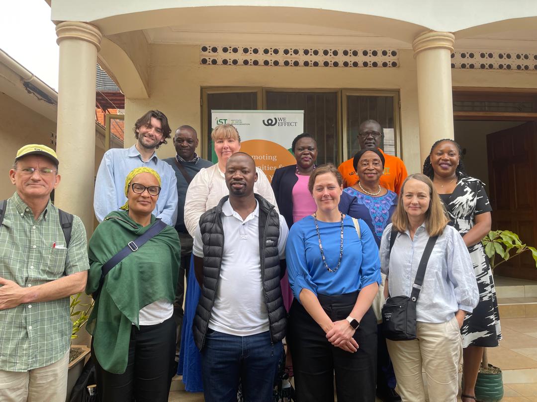 IST_Uganda's tweet photo. Last week, IST together with kalerwe market women vendors welcomed a high-level delegation from @WeEffectEA ,@Sida, @ssnc_global &amp; the Embassy of Sweden to Kalerwe Market. The field visit offered a vivid demonstration of how IST’s innovative projects align with the global agenda https://t.co/UpPN9tV9j9