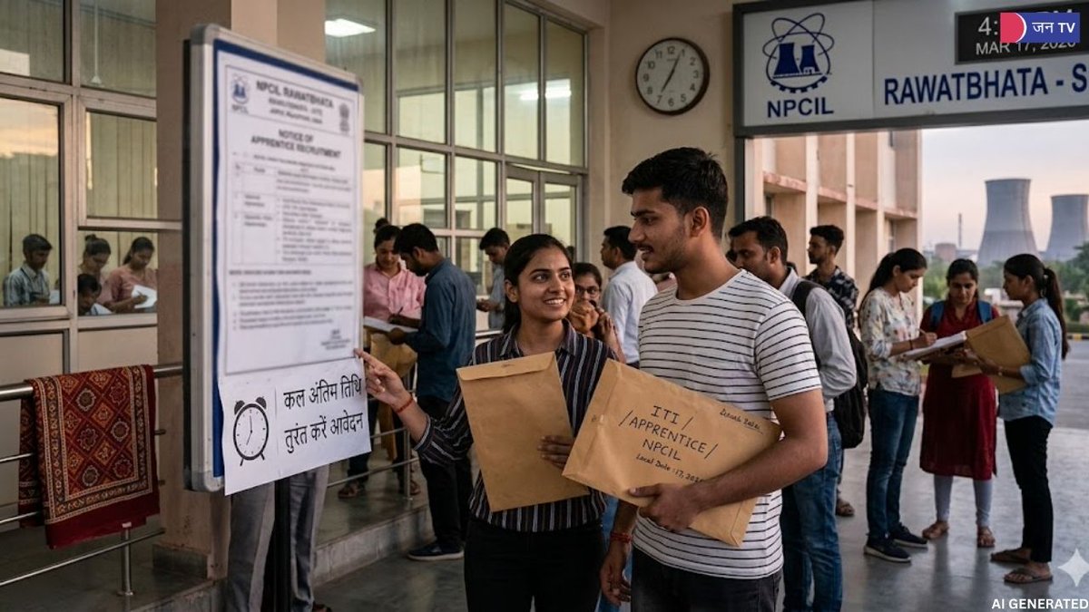 JANTV2012's tweet image. रावतभाटा साइट पर भर्ती प्रक्रिया जारी, 18 मार्च अंतिम तिथि—जल्दी करें आवेदन | JAN TV

jantv.in/newsdisplay.ph…

#NPCIL #ApprenticeJobs #ITIJobs #GovernmentJobs #RajasthanJobs #JobAlert #CareerOpportunity #JANTV_RS