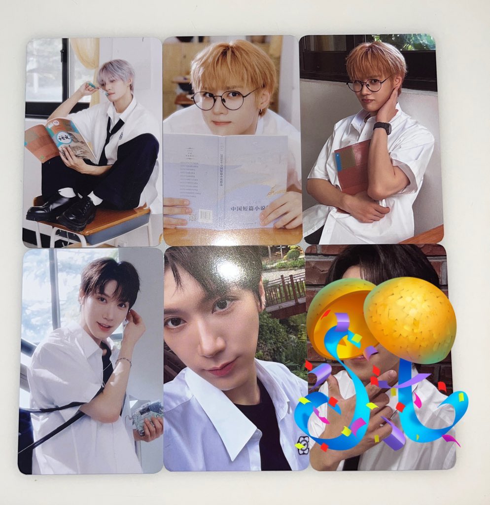 BY2z98's tweet photo. 威神 WayV season greeting MD シーグリ ラントレ seasons of our youth 交換

【譲】　テン、クン、ヤンヤン、ヘンドリー(❤️)

【求】　シャオジュン(💚)

各コンセプトフォト、セルカ同種の交換希望です。
都内手渡し又は郵送でお取引き可能です。 https://t.co/GPh2TATwtF