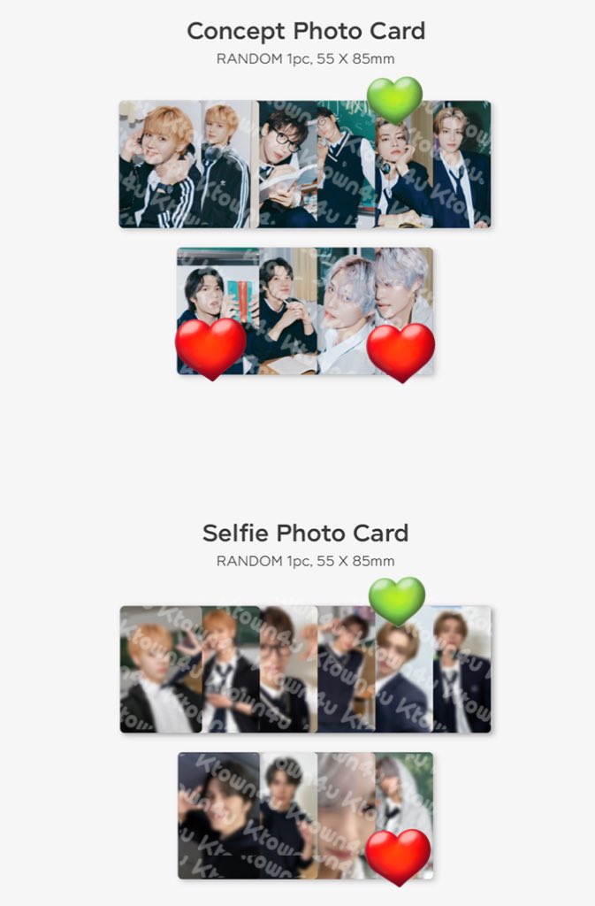 BY2z98's tweet photo. 威神 WayV season greeting MD シーグリ ラントレ seasons of our youth 交換

【譲】　テン、クン、ヤンヤン、ヘンドリー(❤️)

【求】　シャオジュン(💚)

各コンセプトフォト、セルカ同種の交換希望です。
都内手渡し又は郵送でお取引き可能です。 https://t.co/GPh2TATwtF