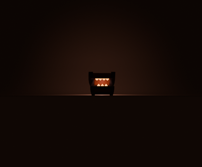 I have been working in Blender for about five years, focusing mostly on animation, lowpoly modeling, optimization and preparing models for small web games and playables. There were no task about render or composing. And today, I learned how to create dramatic lighting! =^._.^=