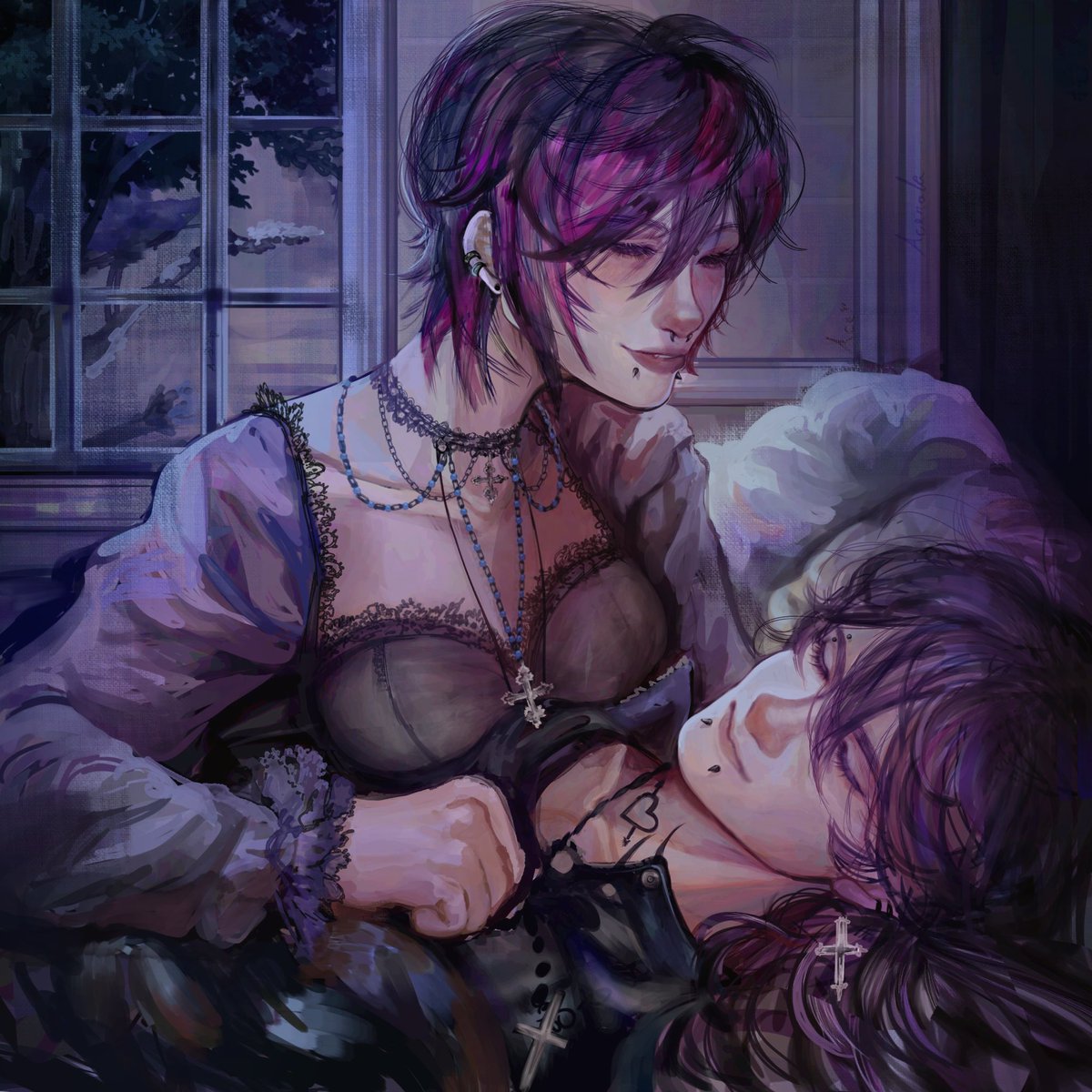 _angelic_void's tweet photo. *drops this and runs away*…. *comes back* new killerbunny comm…. # killerbunnycannon # whoremembers 🔪🐇 https://t.co/wXJk2cRoQT