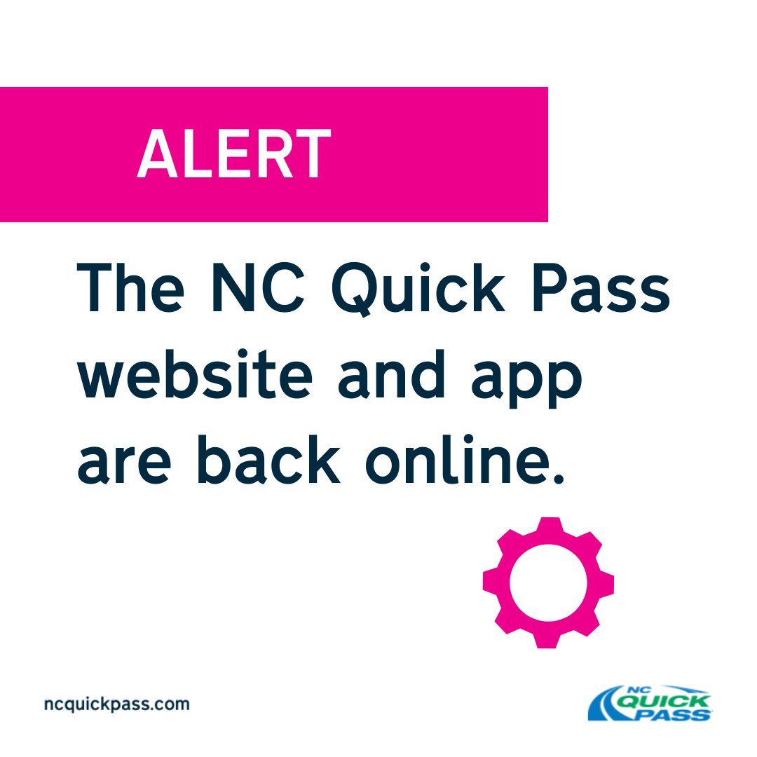 NC Quick Pass tweet media