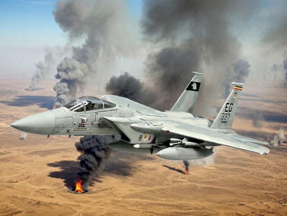 akabou_himawari's tweet photo. 別バージョン
実はこれ全て湾岸戦争に参戦した機体です。
背景はまたGrokで生成しました。
#湾岸戦争機コレクション
#F14 #Tomcat #F15 #Eagle #F16 #FightingFalcon #FA18 #Hornet https://t.co/pBG8SmJclQ