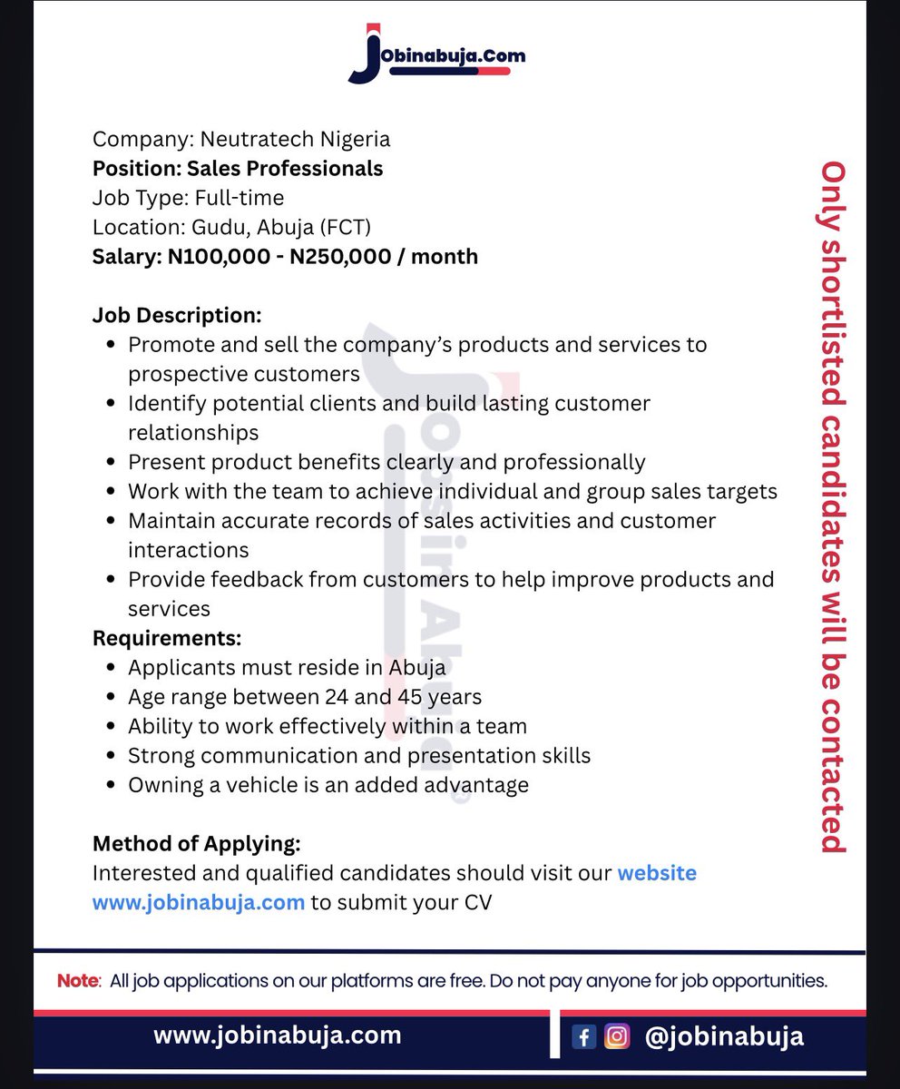 #jobsinabuja