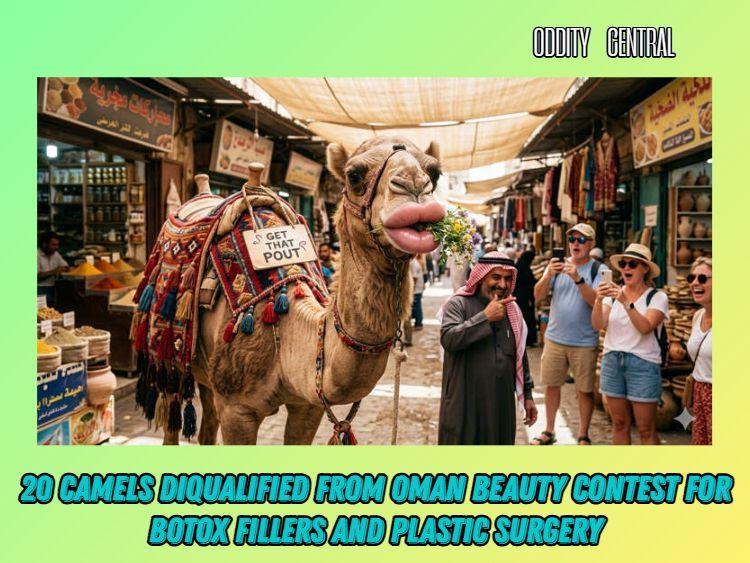 OddityCentral's tweet image. In recent years, traditional 🐫 camel beauty contests have become controversial events due to the increasing use of cosmetic procedures to increase chances of winning. 

odditycentral.com/animals/20-cam… 

#camels #plasticsurgery #cosmetics #Botox #funny #weirdnews