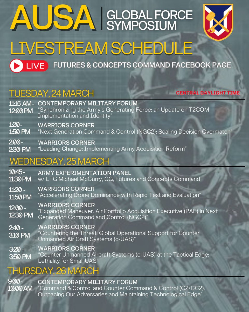 U.S. Army Futures and Concepts Command tweet media