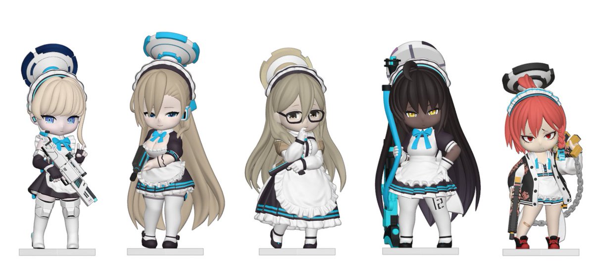 micro_figure's tweet photo. ブルーアーカイブ『Cleaning&amp;Clearing』
6/13開催のとなモ9にて販売予定です！
これからフルカラー3Dプリンターにて全員出力していきますのでお楽しみに✨
#ブルアカ https://t.co/BVDa5sUbHp