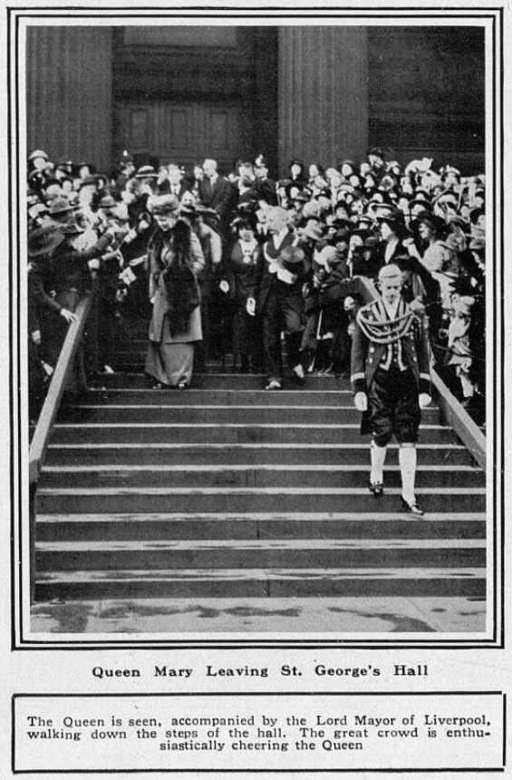 Liverpool1207's tweet image. #Liverpool OTD - 1921: Her Majesty Queen Mary and the Princess Royal visit Newsham Orphanage and St. George's Hall. The King visited Aintree races - they stay at Knowsley Hall