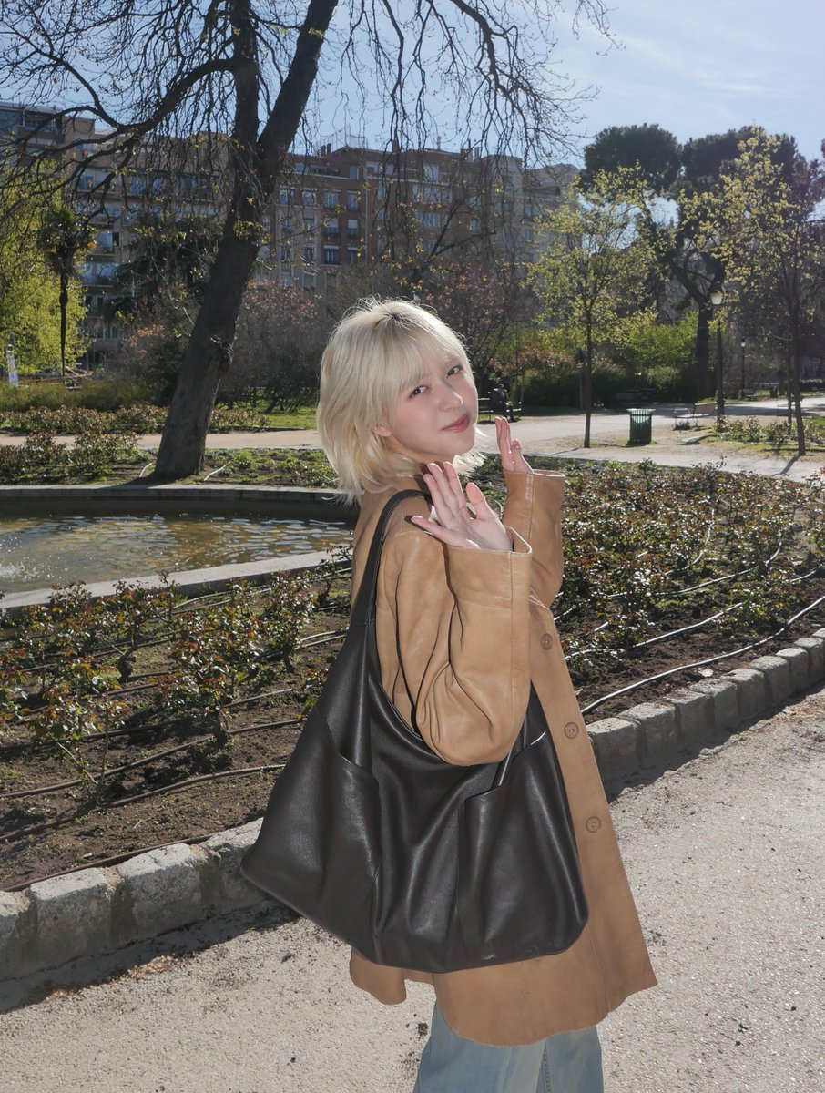 Lily in Madrid and for once she isn't fighting the sun