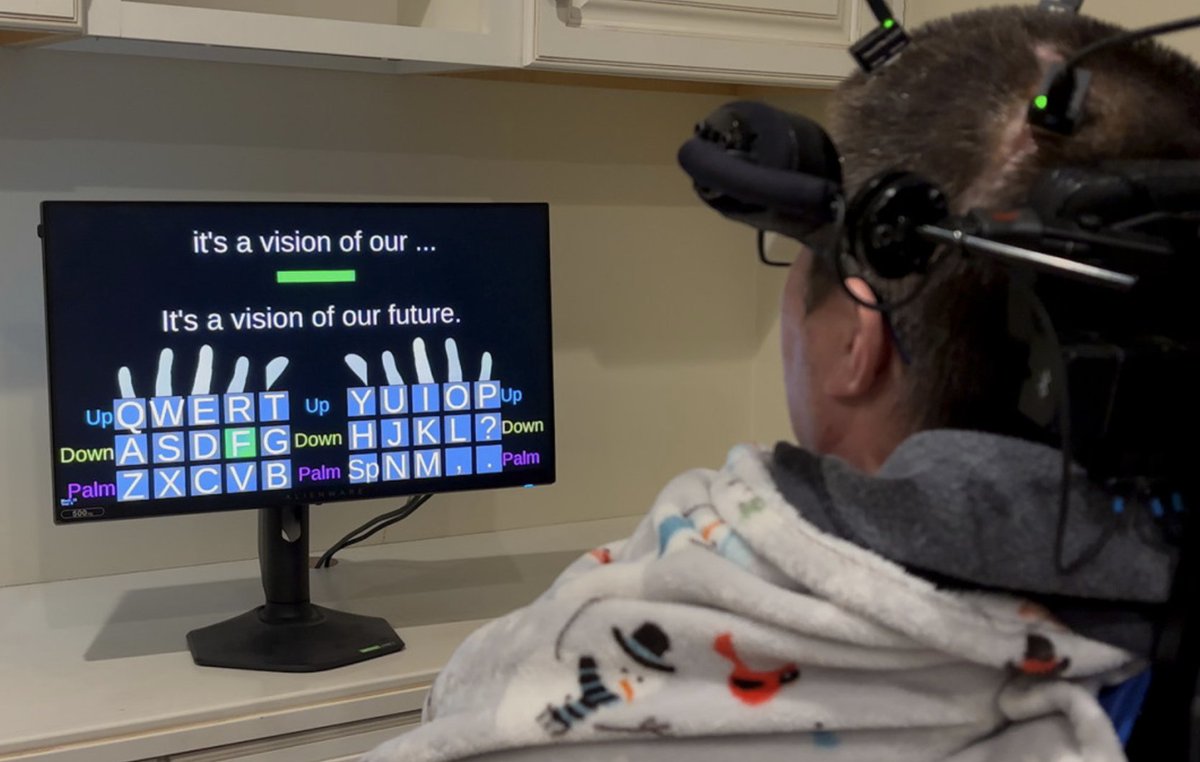 brownengin's tweet photo. Implantable device research from the @BrainGateTeam   clinical trial enables communication through rapid typing for a patient with ALS and a patient with a spinal cord injury. https://t.co/19OVZlSvEf https://t.co/6wApJOYHJj