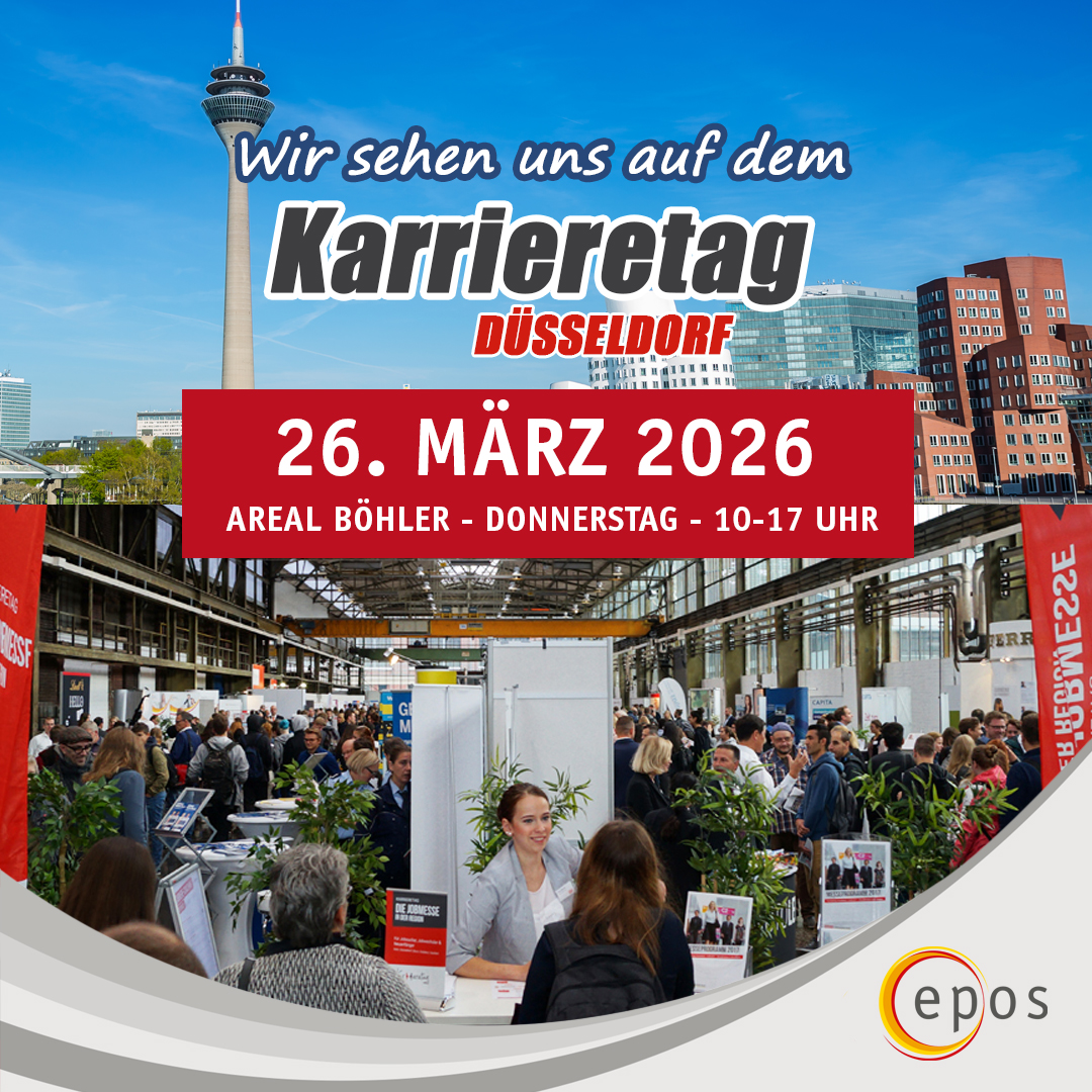 EPOS_Services's tweet photo. 🚀 Dein Job in #Düsseldorf! 🚀

Triff auf dem #Karrieretag spannende Unternehmen, entdecke neue #Jobchancen und bringe deine #Karriere voran.

Besuche uns am Stand 16 – wir freuen uns auf dich!

https://t.co/5lbkfNVzqY https://t.co/pMtpDK6zV6