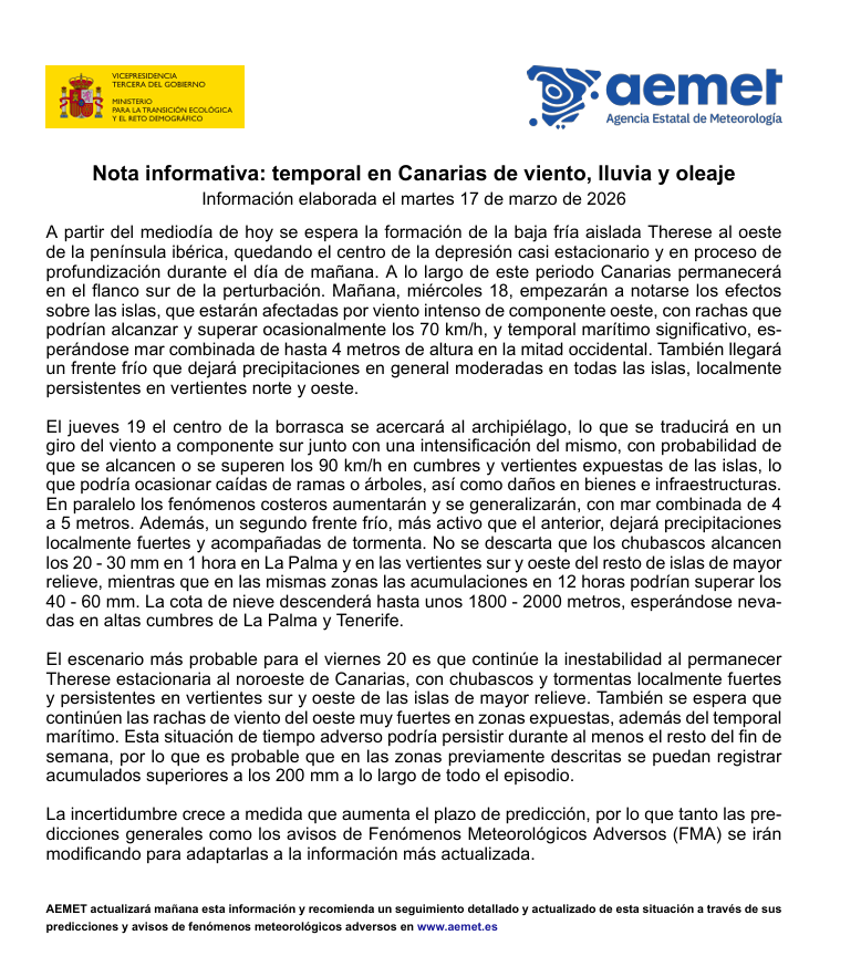 AEMET Canarias tweet media