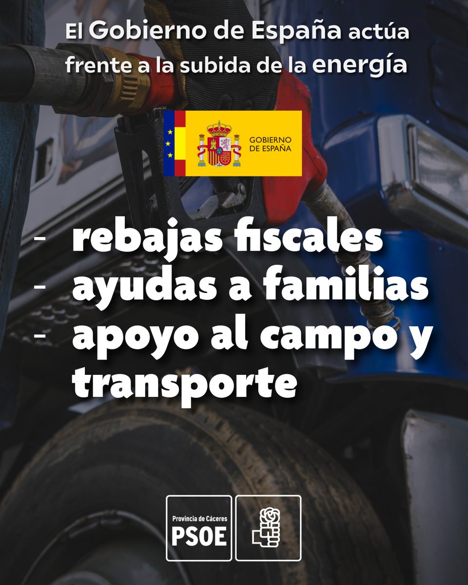 PSOE provincia de Cáceres tweet media