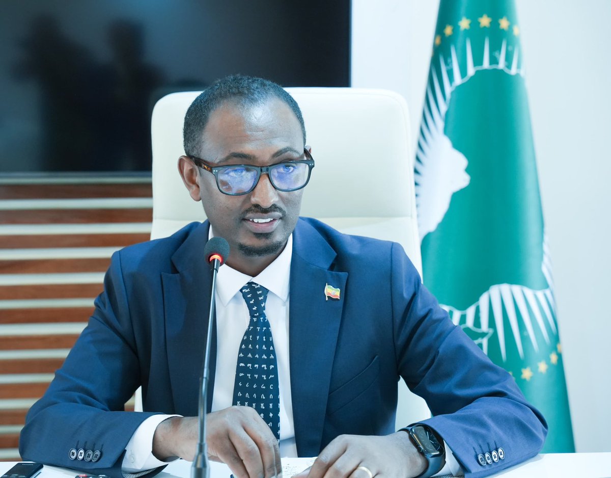 MFAEthiopia's tweet photo. The Ministry of Foreign Affairs of Ethiopia today hosted a delegation from the Joint Command and Staff College (JCSC) of the Republic of Kenya as part of a strategic study visit.

Read more: https://t.co/dzF4mFEyHJ https://t.co/zcNcOIoYot