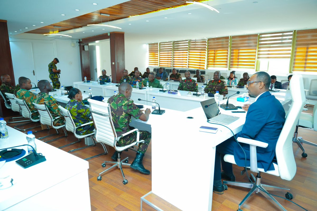 MFAEthiopia's tweet photo. The Ministry of Foreign Affairs of Ethiopia today hosted a delegation from the Joint Command and Staff College (JCSC) of the Republic of Kenya as part of a strategic study visit.

Read more: https://t.co/dzF4mFEyHJ https://t.co/zcNcOIoYot