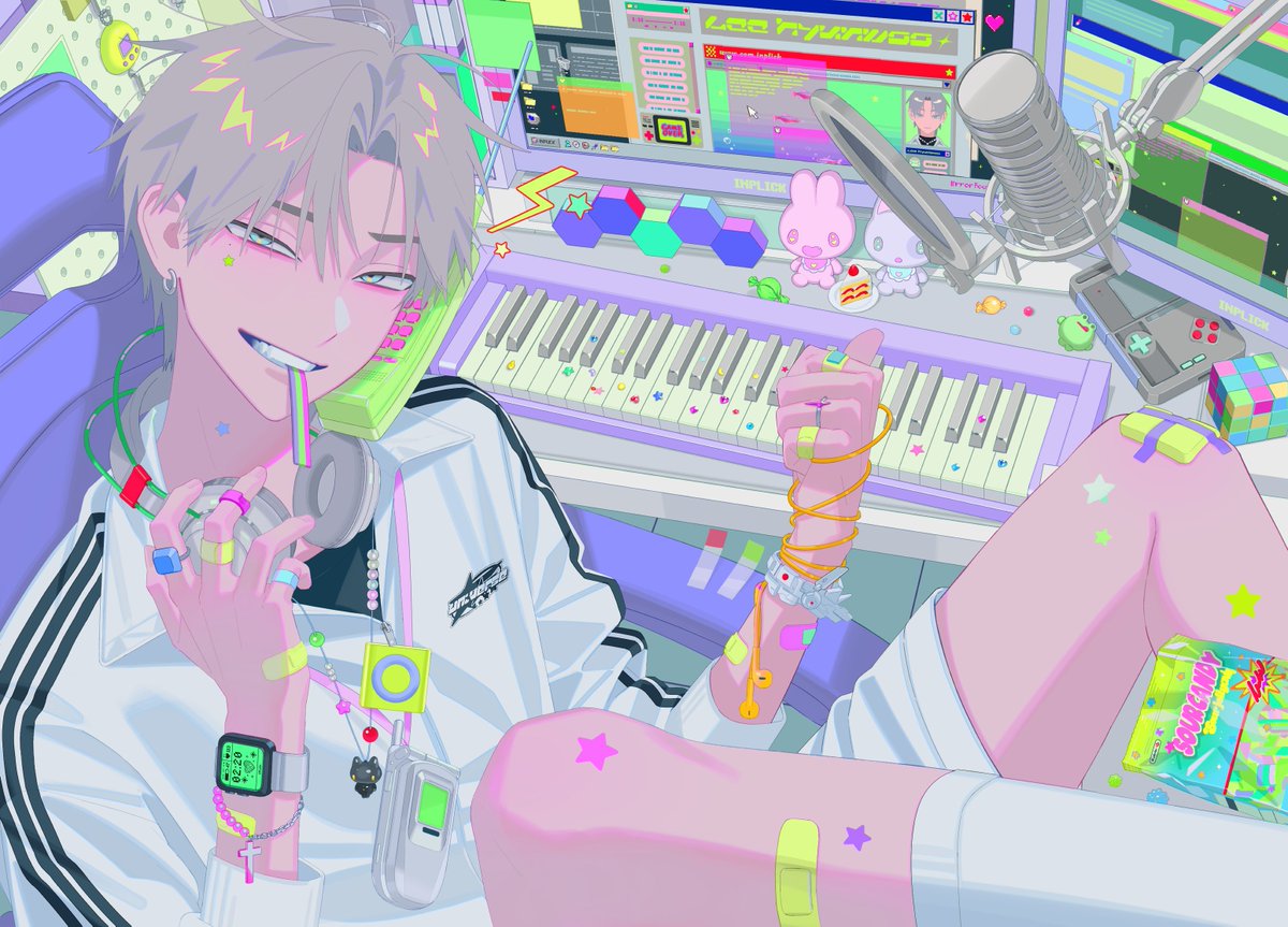 CLIP STUDIO PAINT 한국/중국 페이지 배너 일러스트 작업했습니다.