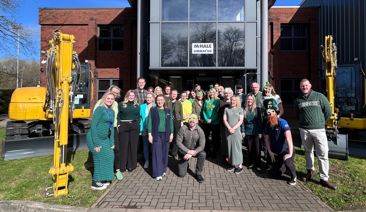McHaleKomatsu's tweet image. Happy St Patrick's Day from all at McHale Komatsu! 

Beannachtaí na Féile Pádraig libh go léir ó na hoiifigí anseo sa Bhreatain! 

We are celebrating by wearing green and enjoying some extra special shortcakes!

#creatingvaluetogether #mchalekomatsu #komatsu #stpatricksday26