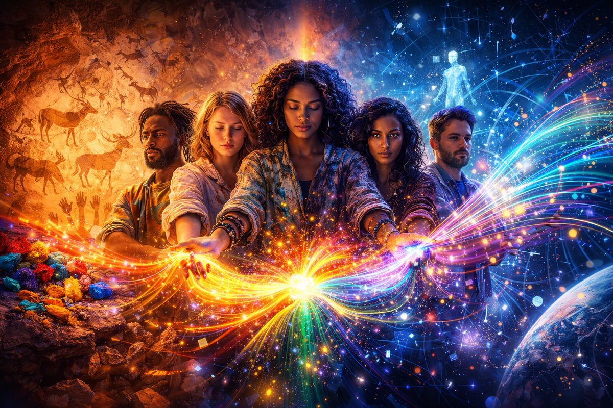 artsavinghearts's tweet photo. The tools evolved.
The mission didn’t.
Artists still turn the unknown into something the world can feel.
#ArtistAge40 #ArtistsUnite #AIArt #CreativeTruth #FutureCreators #AshReflectionsSeries https://t.co/daDDVcSW7F