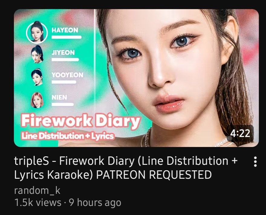 I adore whoever keeps requesting tripleS songs for this channel. Absolutely amazing 💜