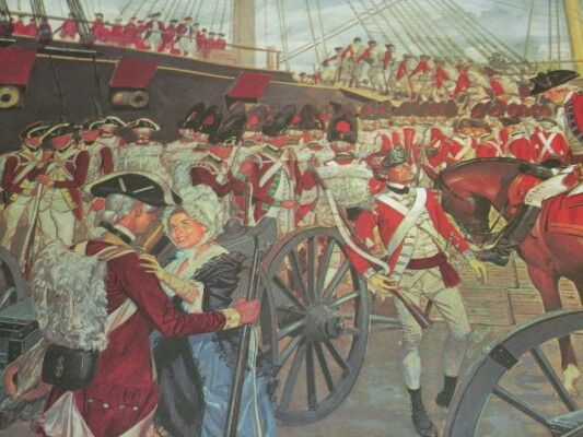 SusanMcLaughli2's tweet photo. March 17, 1776: The Redcoats were forced to evacuate Boston after the Patriots had built significant fortifications with cannons on Dorchester Heights, overlooking Boston. Realizing their fate, over 11,000 British troops and Loyalists sailed to Nova Scotia. #EvacuationDay https://t.co/o1m4hAInrW