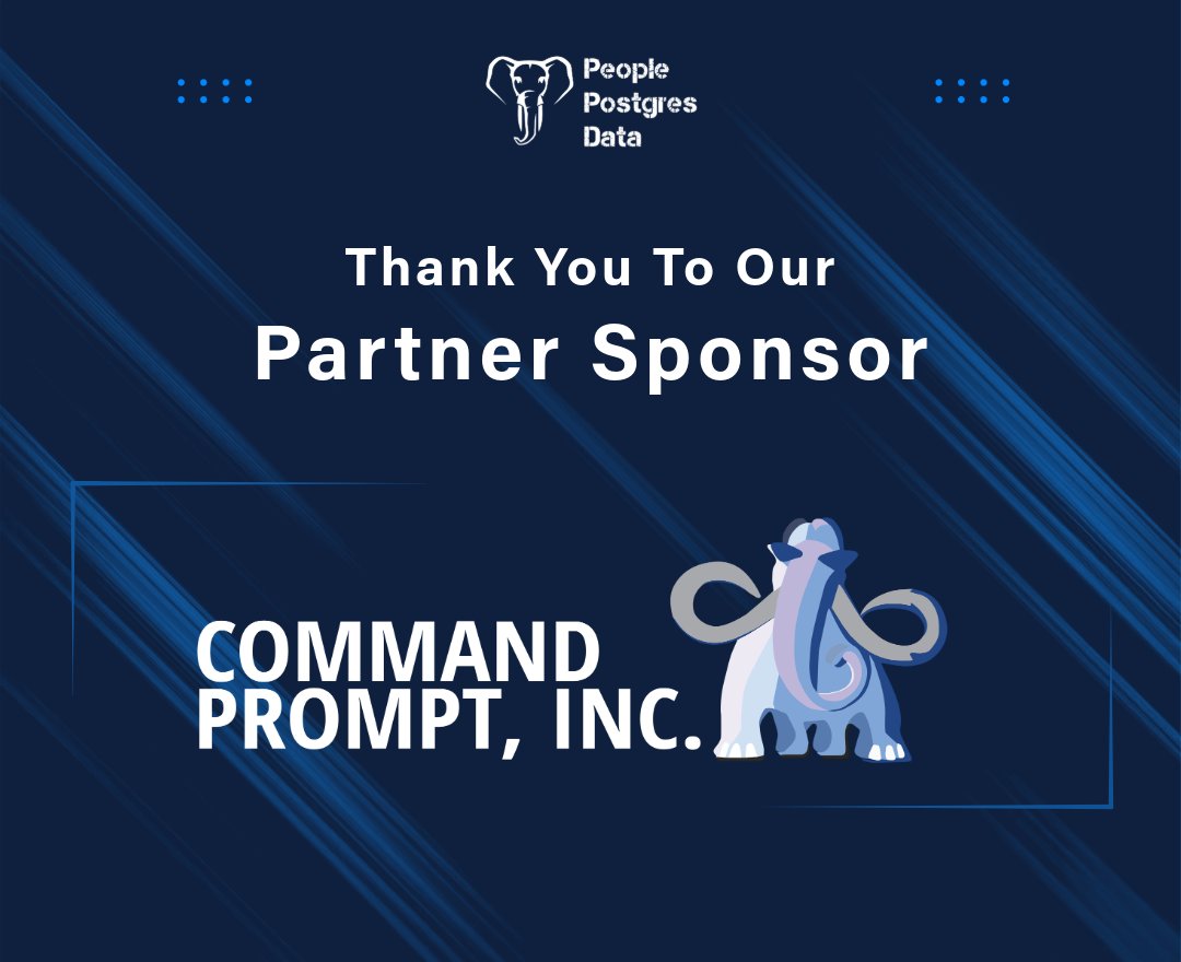 PostgresConf tweet media