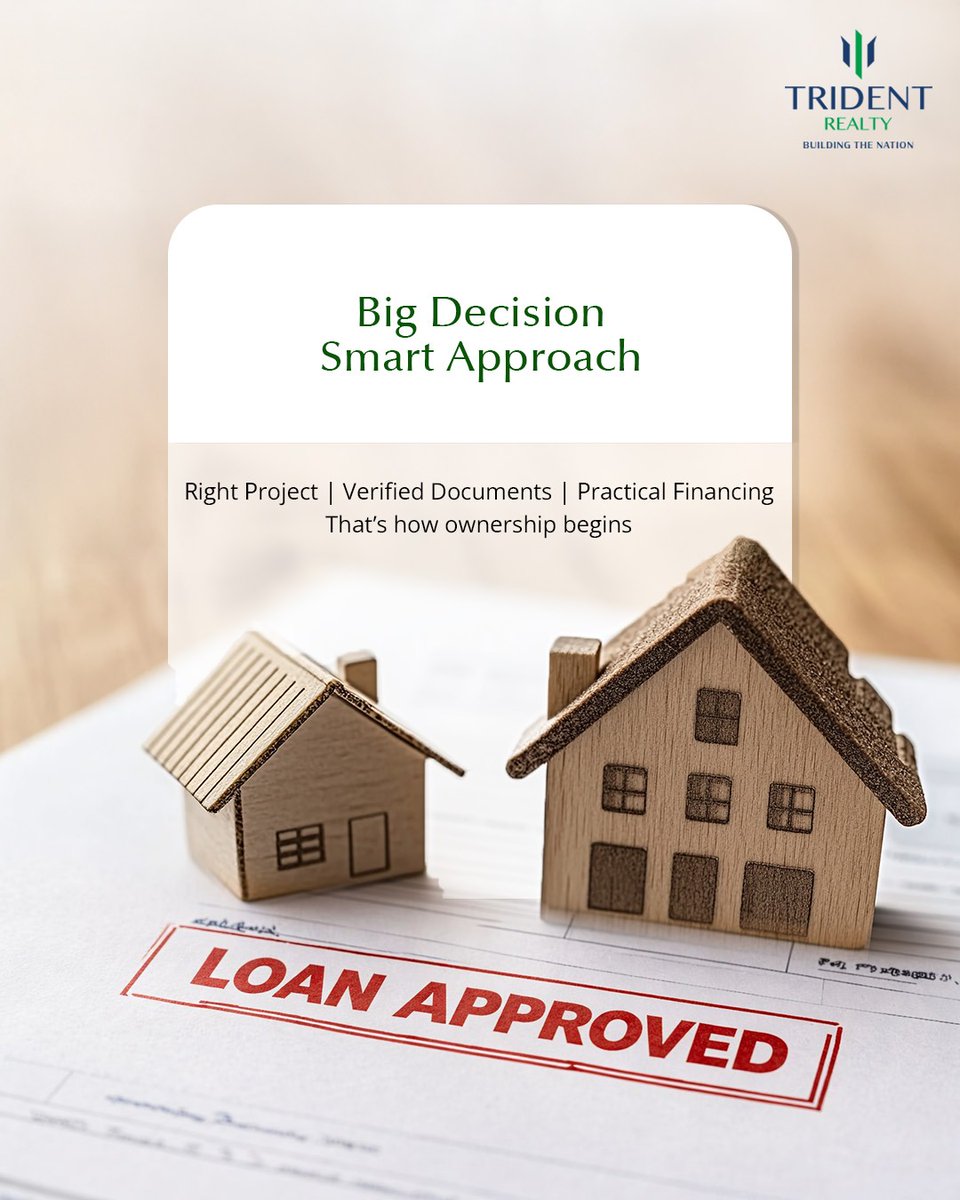 TridentRealty_'s tweet image. Big dreams need smart decisions. Know the basics. Verify the details. Finance wisely.
Because owning land isn’t just a purchase, it’s a foundation for your future.

#TridentRealty #OwnYourDream #SmartApproach #RealEstateIndia