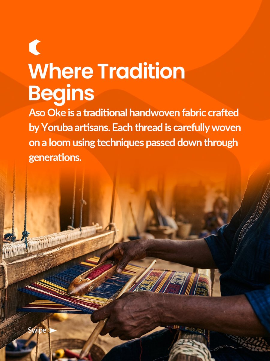 Checklos__'s tweet image. Handwoven carefully on a loom using techniques passed down through generations.

Aso-Oke, the heritage in every stitch,

Wear the story of Yoruba's Heritage not just the craft.
#checklos #Asooke #HandmadeWithLove