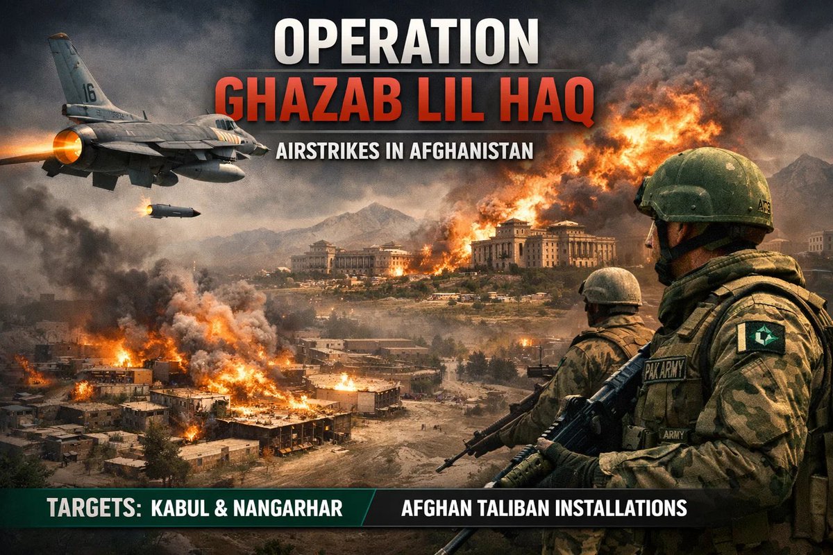 shoaibjallal's tweet image. Pakistan’s Armed Forces successfully carried out precision airstrikes on the night of 16 March as a part of #OperationGhazabLilHaq, targeting Afghan Taliban regime terrorism sponsoring military installations in Kabul and Nangarhar. #airstrike