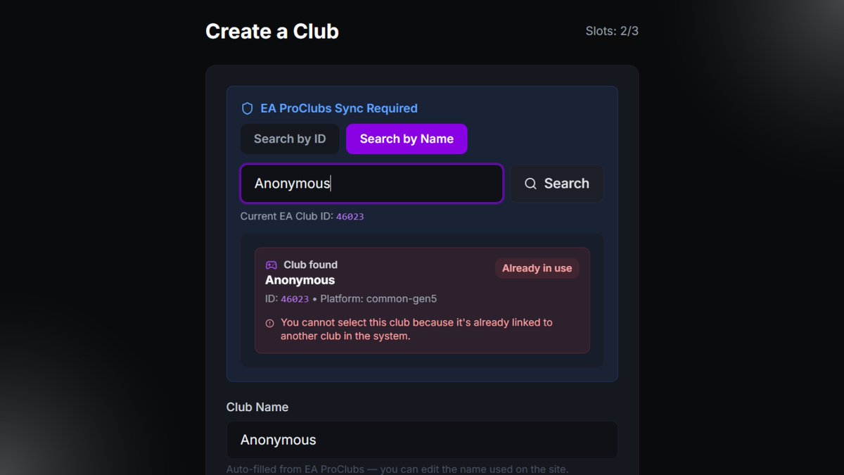 eProClubs tweet media