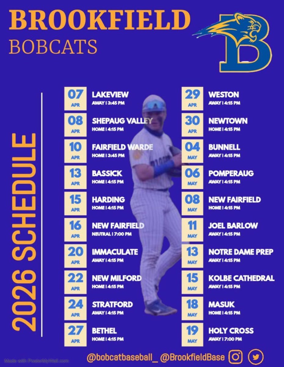 Brookfield High School Baseball tweet media