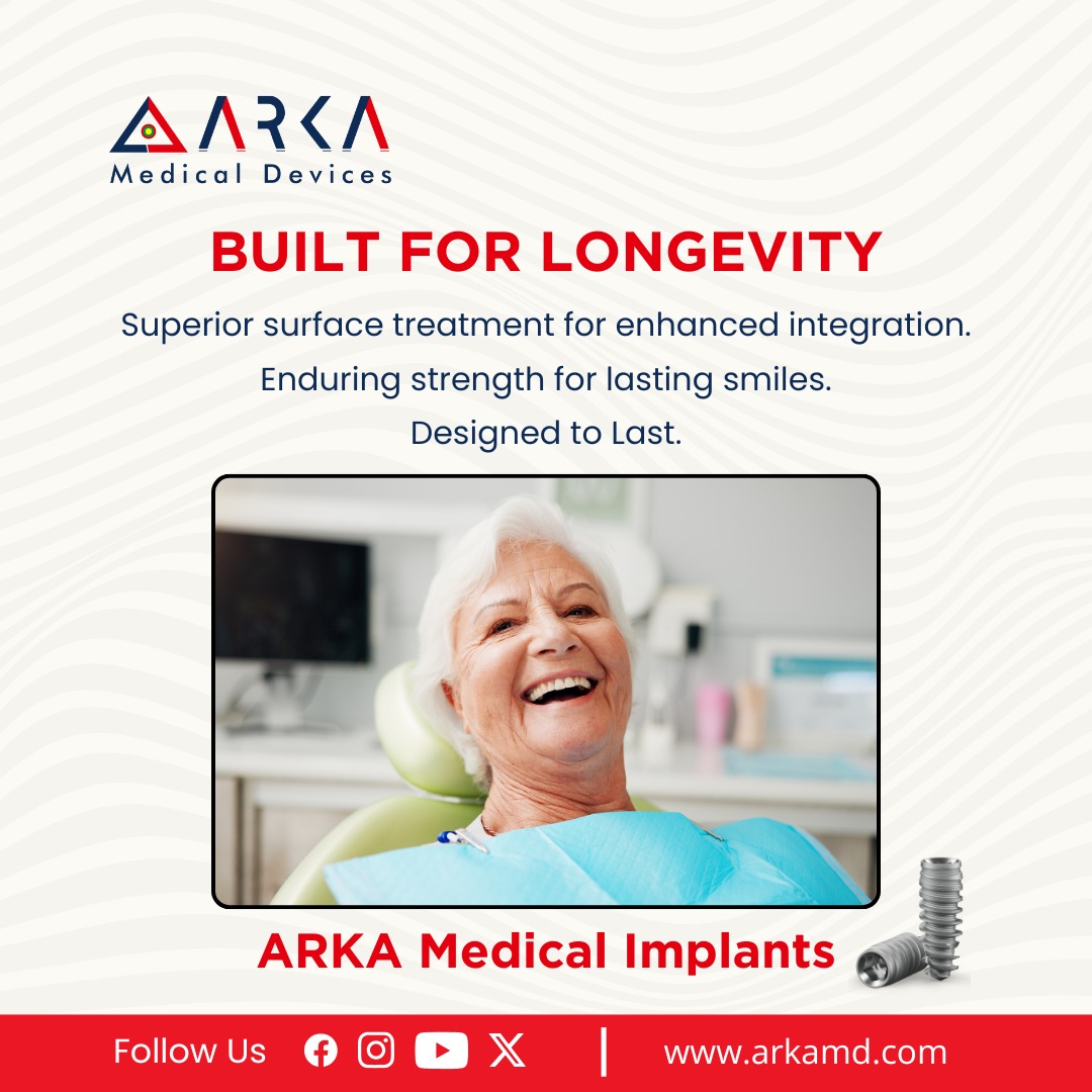 arkamedicals's tweet photo. BUILT FOR LONGEVITY

Superior surface treatment for enhanced integration.
Enduring strength for lasting smiles.
Designed to Last.
ARKA Medical Implants
#arka #arkamd #arkamedicals #arkamedicaldevices #dentalmanufacturerscompany #arkaimplantsmanufactures #dentali̇mplants #dental https://t.co/CeAjfq3Shz