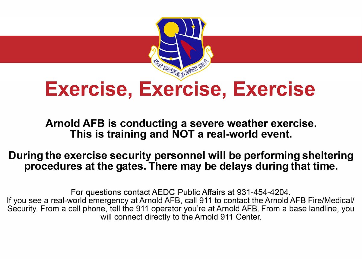 Arnold Engineering Development Complex tweet media