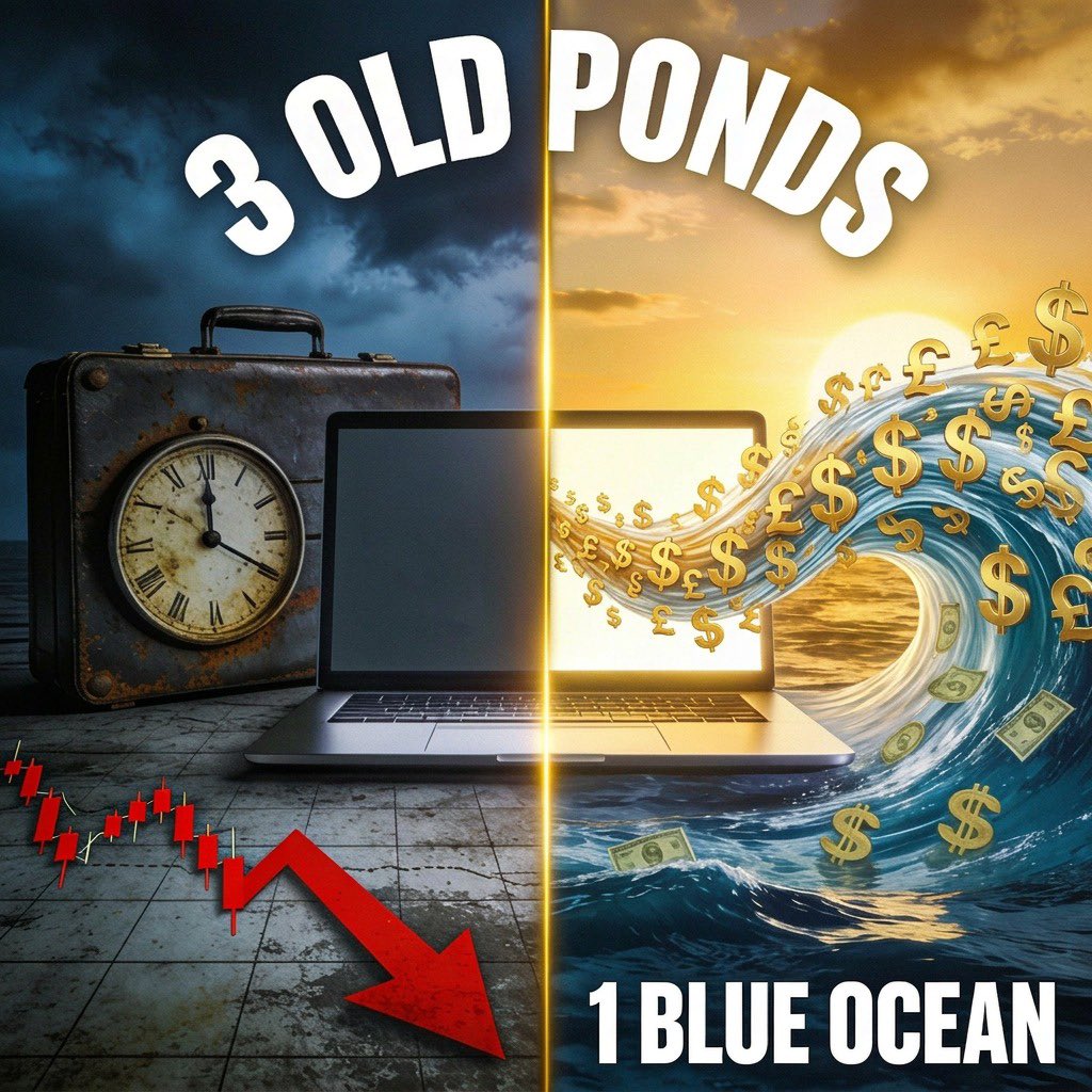 dgingham's tweet photo. 🚀 LIVE: Income Models Day 3 Breakdown

3 Old Ponds trap you
1 Blue Ocean = freedom

Zero cost start. Phone + link = affiliate commissions.

Full breakdown + free checklist 👇

https://t.co/ttd2ZNqgGq

⚠️ Crypto high risk. DYOR.

#IncomeModels #BlueOcean #SmartTradeBot #CryptoUK https://t.co/I6IBxpnFoB
